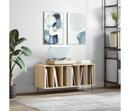 Vinilinių Plokštelių Spintelė, Ąžuolo, 100X38X48cm Mediena