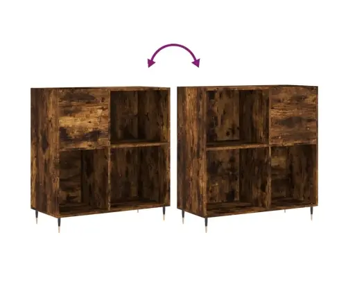 Plaadikapp, Suitsutatud Tamm, 84,5 X 38 X 89 cm Tehispuit