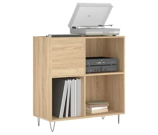 Vinilinių Plokštelių Spintelė, Ąžuolo, 84,5X38X89cm Mediena