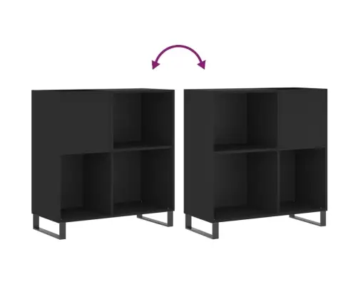 Skapītis, 84,5X38X89 Cm, Inženierijas Koks, Melns Vidaxl