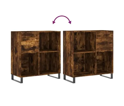 Plaadikapp, Suitsutatud Tamm, 84,5 X 38 X 89 cm Tehispuit