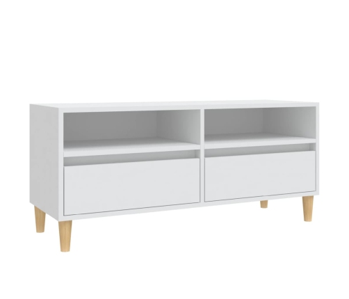 Tv Skapītis, 100X34,5X44,5 Cm, Inženierijas Koks, Balts Vidaxl