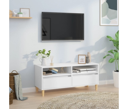 Tv Skapītis, 100X34,5X44,5 Cm, Inženierijas Koks, Balts Vidaxl