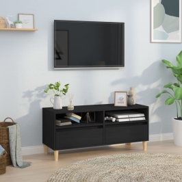 Tv Skapītis, 100X34,5X44,5 Cm, Inženierijas Koks, Melns Vidaxl
