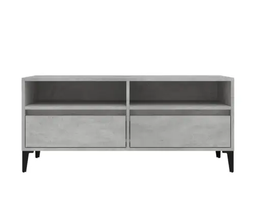 Televizoriaus Spintelė, Betono Pilka, 100X34,5X44,5cm Mediena