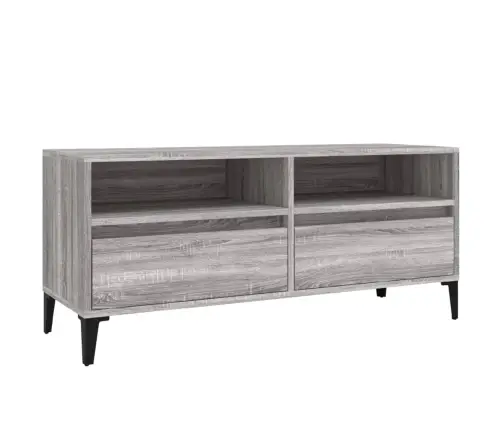 Tv Skapītis, Pelēks, 100X34,5X44,5 Cm, Inženierijas Koks Vidaxl