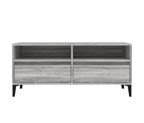 Tv Skapītis, Pelēks, 100X34,5X44,5 Cm, Inženierijas Koks Vidaxl