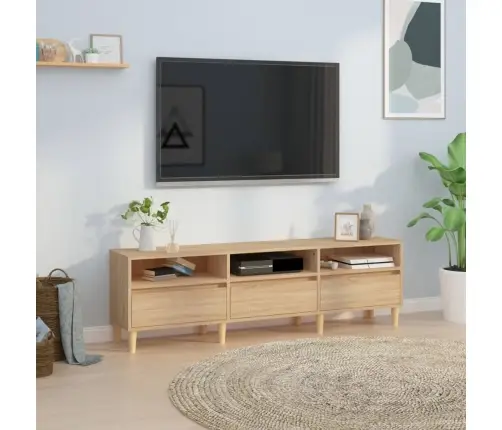 Tv Skapītis, Ozolkoka Krāsa, 150X30X44,5 Cm, Inženierijas Koks Vidaxl