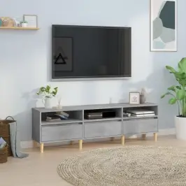 Tv Skapītis, Betona Pelēks, 150X30X44,5 Cm, Inženierijas Koks Vidaxl