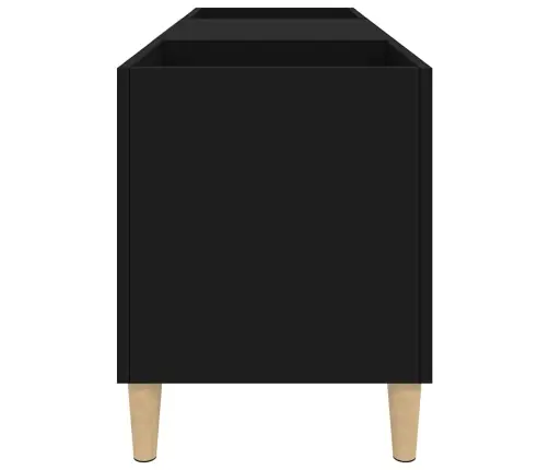 Ierakstu Skapītis, 121X38X48 Cm, Inženierijas Koks, Melns Vidaxl