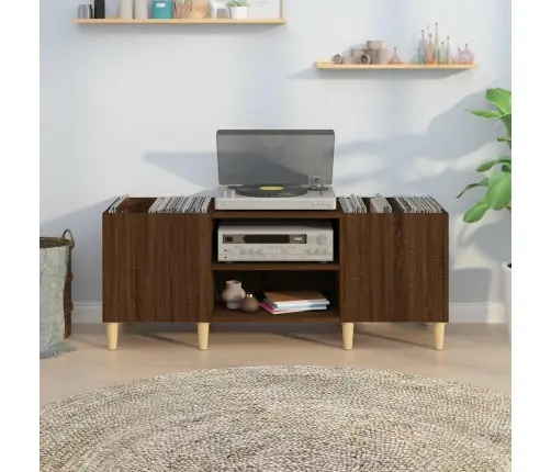 Ierakstu Skapītis, 121X38X48 Cm, Inženierijas Koks, Ozolkoka Vidaxl