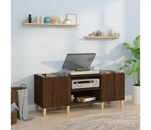 Ierakstu Skapītis, 121X38X48 Cm, Inženierijas Koks, Ozolkoka Vidaxl