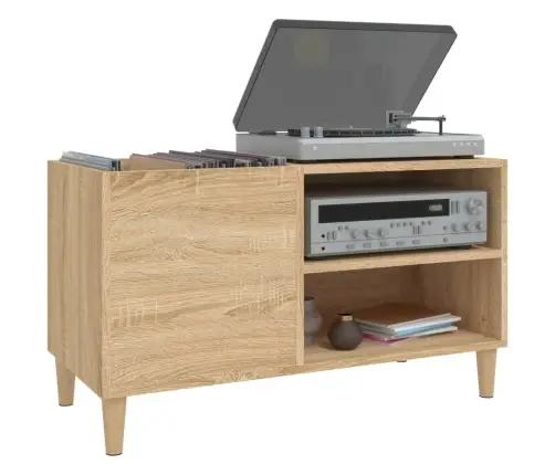 Plaadikapp, Sonoma Tamm, 84,5 X 38 X 48 cm Tehispuit