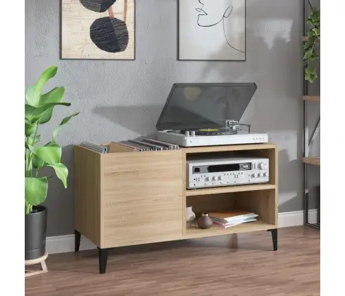 Plaadikapp, Sonoma Tamm, 84,5 X 38 X 48 cm Tehispuit