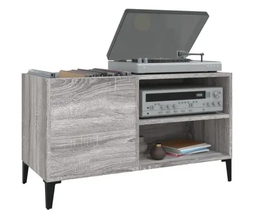 Plaadikapp, Hall Sonoma Tamm, 84,5 X 38 X 48 cm Tehispuit