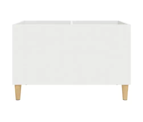 Vinilinių Plokštelių Spintelė, Balta, 74,5X38X48cm Mediena