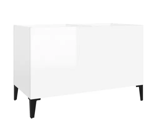 Vinilinių Plokštelių Spintelė, Balta, 74,5X38X48cm Mediena