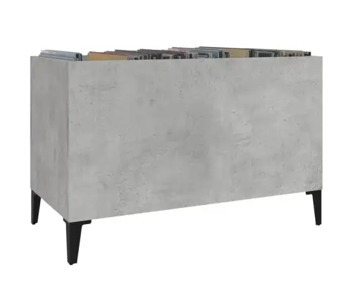 Ierakstu Skapītis, 74,5X38X48 Cm, Inženierijas Koks, Pelēks Vidaxl