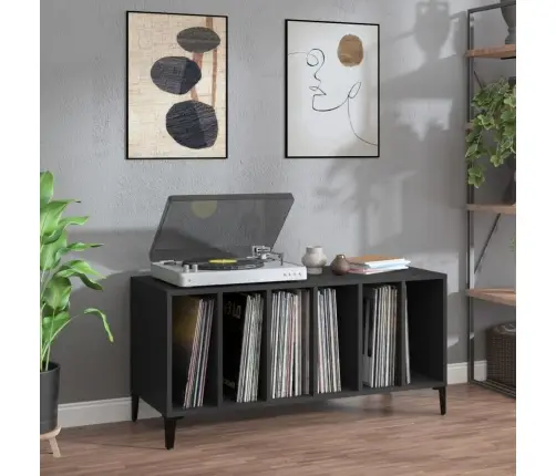 Plaadikapp, Must, 100 X 38 X 48 cm Tehispuit