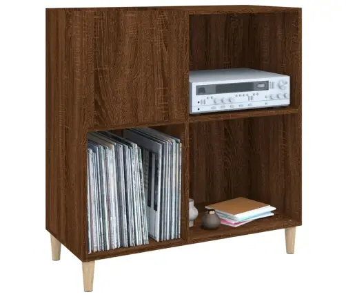 Vinilinių Plokštelių Spintelė, Ruda, 84,5X38X89cm Mediena