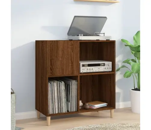 Vinilinių Plokštelių Spintelė, Ruda, 84,5X38X89cm Mediena