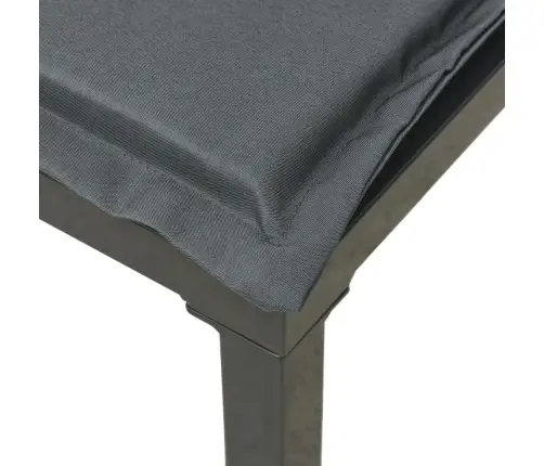 4-Osaline Aiamööbli Komplekt Patjadega, Must/Hall, Polürotang