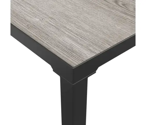 5-Daļīgs Dārza Mēbeļu Komplekts, Melns, Pelēks, Pe Rotangpalma Vidaxl