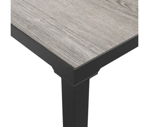 7-Daļīgs Dārza Atpūtas Mēbeļu Komplekts, Melns, Pelēks, Pe Vidaxl