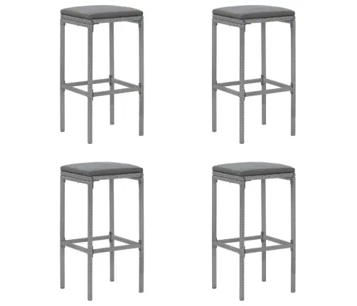 5-Daļīgs Dārza Mēbeļu Komplekts Ar Matračiem, Pe Rotangpalma Vidaxl