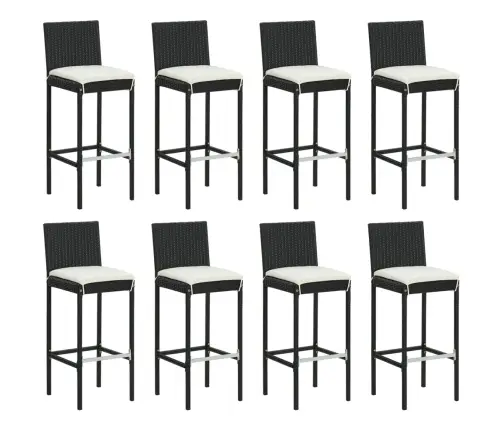 9-Daļīgs Dārza Mēbeļu Komplekts Ar Matračiem, Pe Rotangpalma Vidaxl