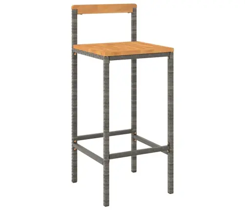 7-Daļīgs Dārza Bāra Mēbeļu Komplekts, Pe Rotangpalma, Akācija Vidaxl