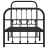 Lovos Rėmas Su Galvūgaliu/Kojūgaliu, Juodas, 75X190cm Metalas