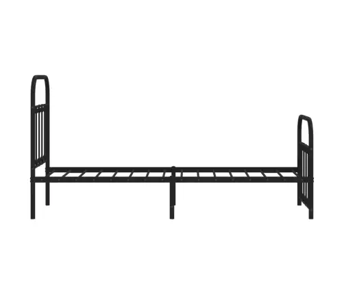 Lovos Rėmas Su Galvūgaliu/Kojūgaliu, Juodas, 75X190cm Metalas