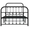 Lovos Rėmas Su Galvūgaliu/Kojūgaliu, Juodas, 100X190cm Metalas