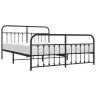 Lovos Rėmas Su Galvūgaliu/Kojūgaliu, Juodas, 183X213cm Metalas
