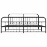 Lovos Rėmas Su Galvūgaliu/Kojūgaliu, Juodas, 193X203cm Metalas