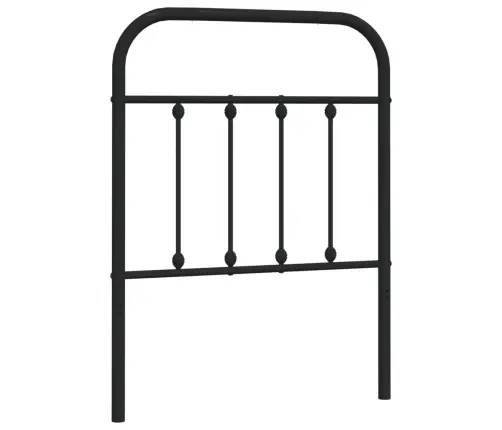 Gultas Galvgalis, Metāls, Melns, 75 Cm Vidaxl