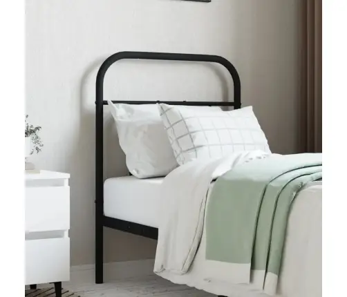 Gultas Galvgalis, Metāls, Melns, 75 Cm Vidaxl