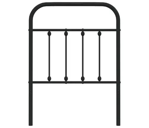 Gultas Galvgalis, Metāls, Melns, 75 Cm Vidaxl