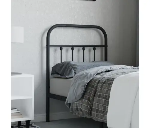 Gultas Galvgalis, Metāls, Melns, 75 Cm Vidaxl