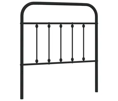 Gultas Galvgalis, Metāls, Melns, 80 Cm Vidaxl