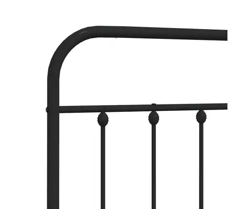 Gultas Galvgalis, Metāls, Melns, 150 Cm Vidaxl