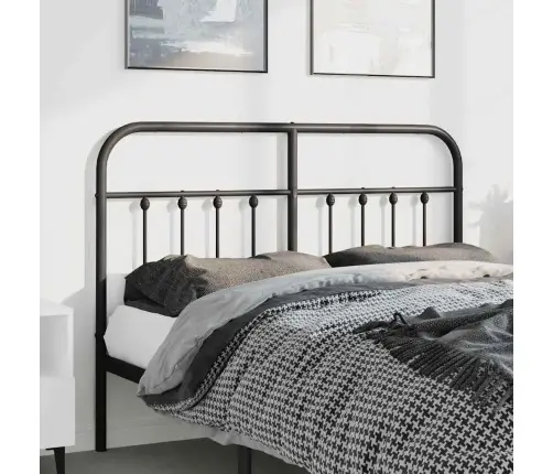 Gultas Galvgalis, Metāls, Melns, 150 Cm Vidaxl