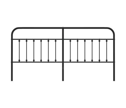 Gultas Galvgalis, Metāls, Melns, 200 Cm Vidaxl
