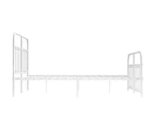 Lovos Rėmas Su Galvūgaliu/Kojūgaliu, Baltas, 140X200cm Metalas