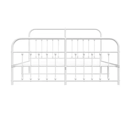 Lovos Rėmas Su Galvūgaliu/Kojūgaliu, Baltas, 160X200cm Metalas