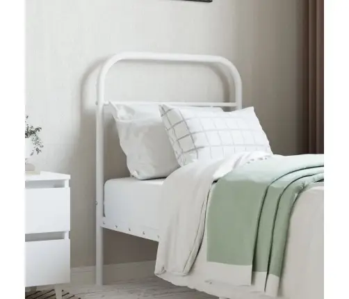 Gultas Galvgalis, Balts, Metāls, 75 Cm Vidaxl