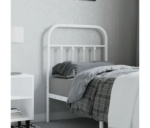 Gultas Galvgalis, Balts, Metāls, 75 Cm Vidaxl