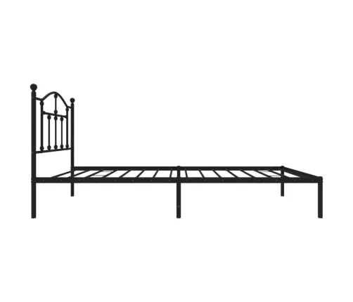 Metallist Voodiraam Peatsiga, Must, 90X200 Cm