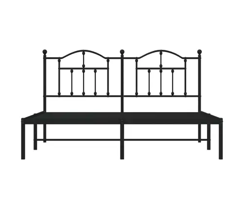 Metallist Voodiraam Peatsiga, Must, 183X213 Cm